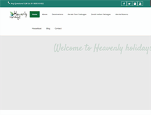 Tablet Screenshot of heavenlyholidays.org